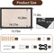 Cork Boards for Walls, 16 X 11 in Wall Mounted Photo Board(Black)